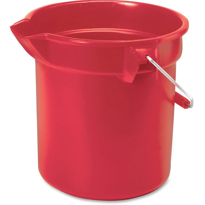 Rubbermaid® BRUTE® Round Bucket - 14 Qt., Red