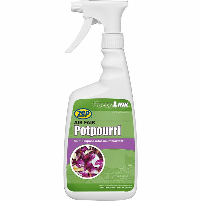 Zep Commercial® Air Fair Potpourri Odor Counteractant Spray - Potpourri, Pleasant - 12 / Box - Odor Neutralizer, Phosphate-Free
