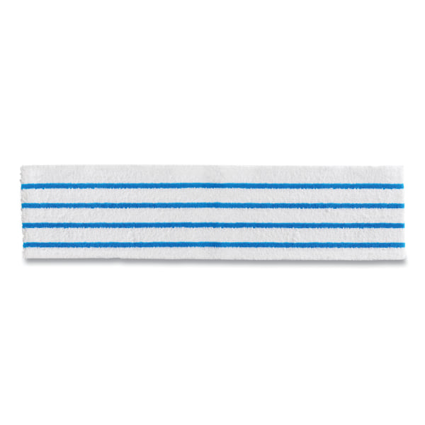 Rubbermaid® Commercial HYGEN Disposable Microfiber Mop Pads, White/Blue, 50 Pads Per Pack, Case Of 3 Packs