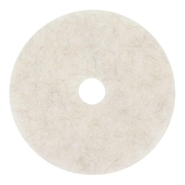 Niagara 3300N Natural Burnishing Pads, 24", White, Pack Of 5 Pads