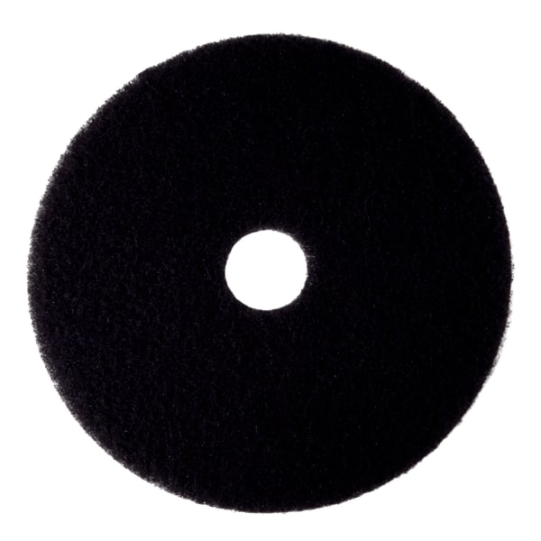 3M™ 7300 High-Productivity Floor Stripping Pads, 20", Black, Case Of 5