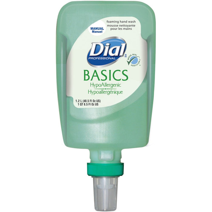 Dial, DIA16714, FIT Manual Refill Basics Foam Hand Wash, 3 / Carton, Green, 40.6 Fl Oz (1200 Ml)
