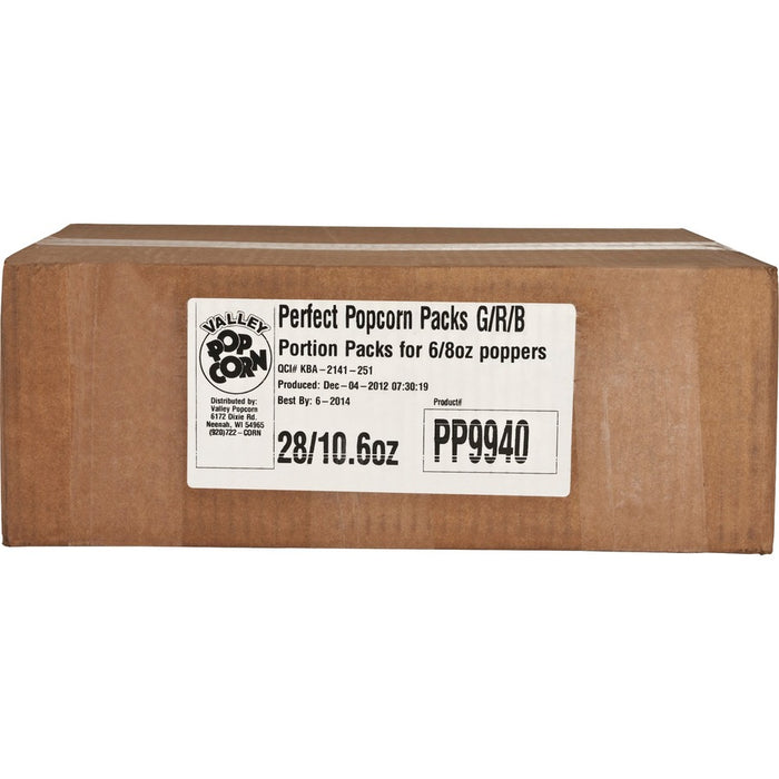Valley Popcorn Perfect Pack Gold Popcorn Kit Butter - 10.60 Oz - 24 / Carton