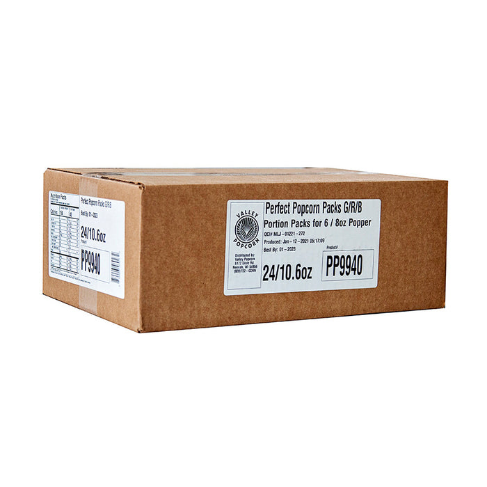 Valley Popcorn Perfect Pack Gold Popcorn Kit Butter - 10.60 Oz - 24 / Carton