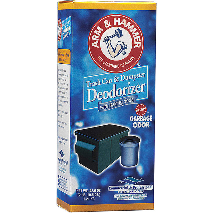 Arm & Hammer™ Trash Can Deodorizer Ready-To-Use Powder - 42.60 Oz (2.66 Lb) - Original Scent - 9 / Carton