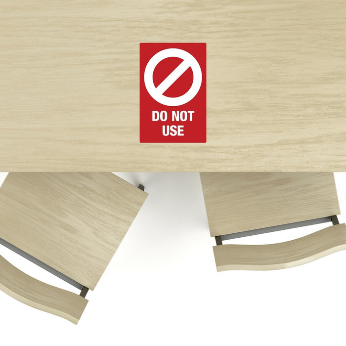 Avery® Surface Safe DO NOT USE Table & Chair Decals 10 / Pack - Do Not Use Print/Message - 4" Width X 6" Height - Rectangular Shape - Water Resistant