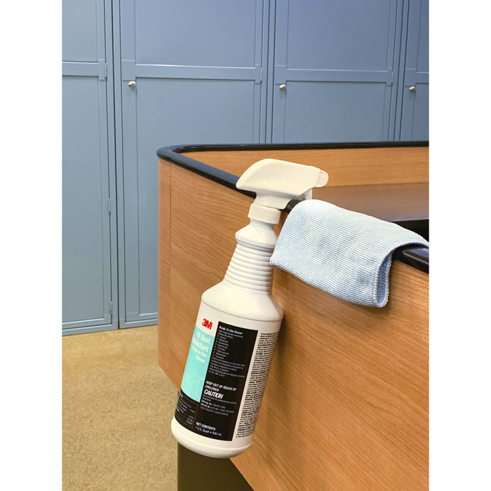 3M™ TB Quat Disinfectant Ready-To-Use Cleaner Ready-To-Use Liquid - 32 Fl Oz (1 Quart) - Spray Bottle - 12 / Carton - Clear