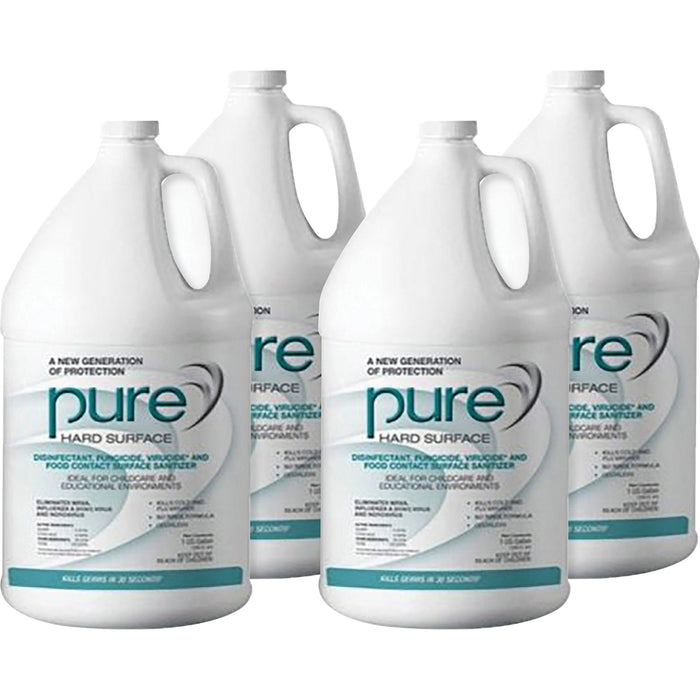 AbilityOne PURE Hard Surface Disinfectant Ready-To-Use - 128 Fl Oz (4 Quart) - 4 / Box - Colorless