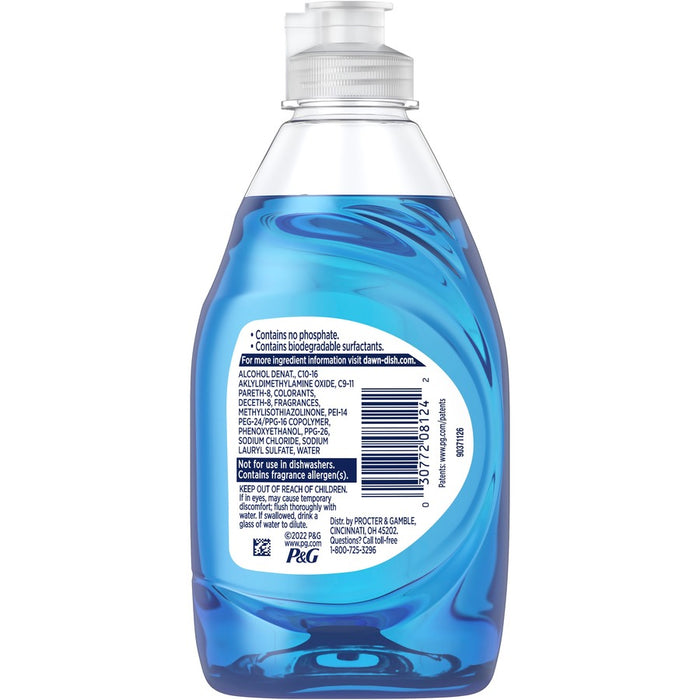 Ultra Liquid Dish Detergent, Original Scent, 18 oz Pour Bottle, 10/Carton