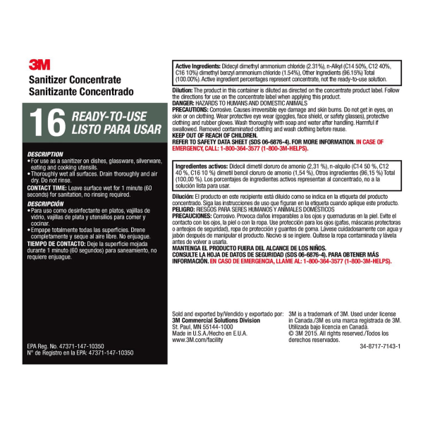 3M™ 8L Concentrated General Purpose Cleaner, 67.6 Oz Bottle