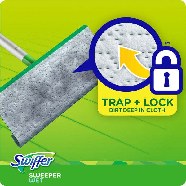 Swiffer® Sweeper Wet Multisurface Mopping Pads, Open Window Fresh Scent, 11 5/8" x 2 3/16", Pack Of 12