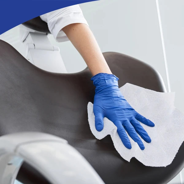 WypAll® Critical Clean Wipers For Bleach, Disinfectants, And Sanitizers, WetTask™ Customizable Wet Wiping System, 12" X 6", 140 Sheets Per Roll, Case Of 6 Rolls, 1 Bucket Included