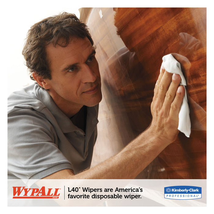 WypAll® X50 Cloths, POP-UP Box, 12.5 x 9.1, White, 176/Box, 10 Boxes/Carton