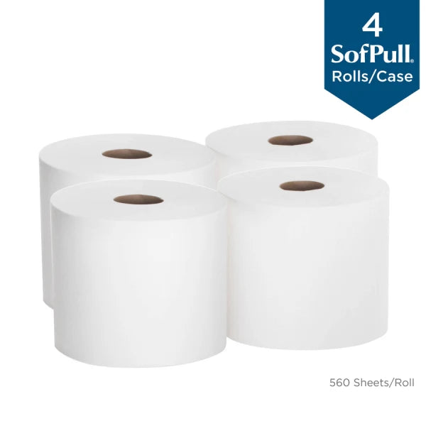 SofPull® by GP PRO High-Capacity Centerpull 1-Ply Paper Towels, 560 Sheets Per Roll, Pack Of 4 Rolls