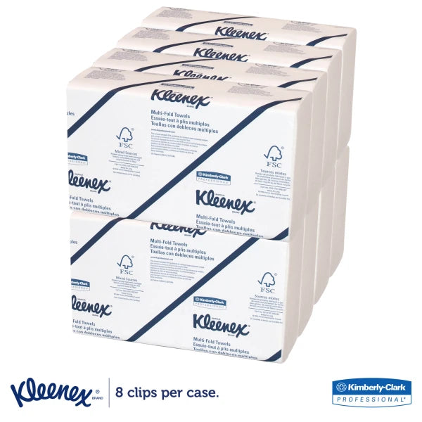 Kleenex® Multi-Fold 1-Ply Paper Towels, Pack Of 1200 Sheets