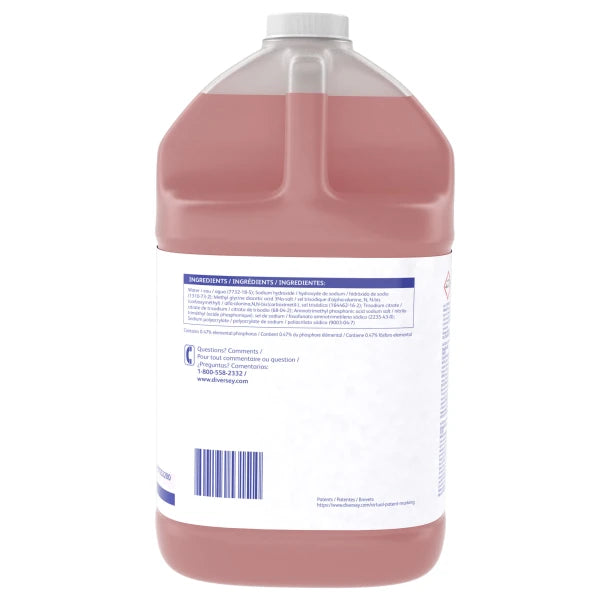 Diversey Sealed Air Suma Nova L6 Mechanical Dish Detergent, Ammonia, 1 Gallon, Pack Of 4 Jugs