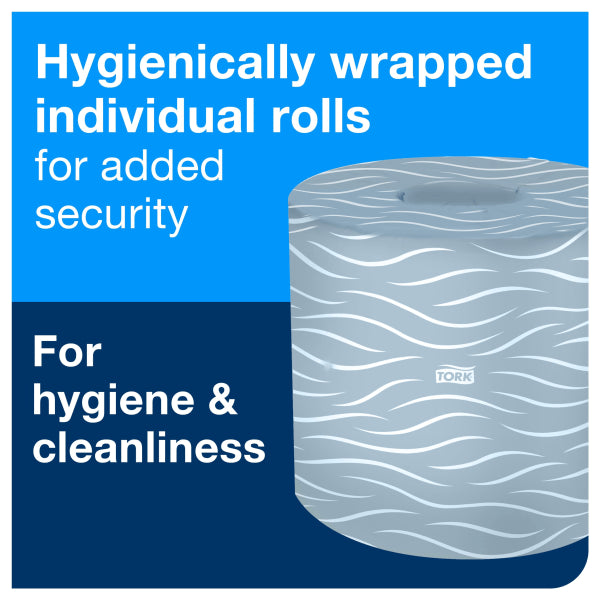 Tork T24 2-Ply Toilet Paper, Universal, 500 Sheets Per Roll, Case Of 96 Rolls