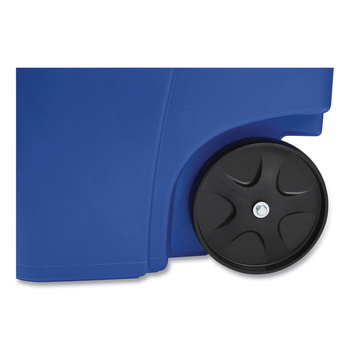 Rubbermaid® Square Brute Big Wheel Container, 50 Gallons, Blue