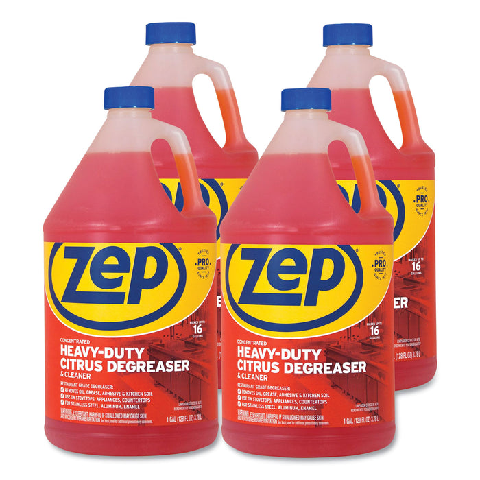Zep Commercial® Cleaner and Degreaser, Citrus Scent, 1 gal Bottle, 4/Carton