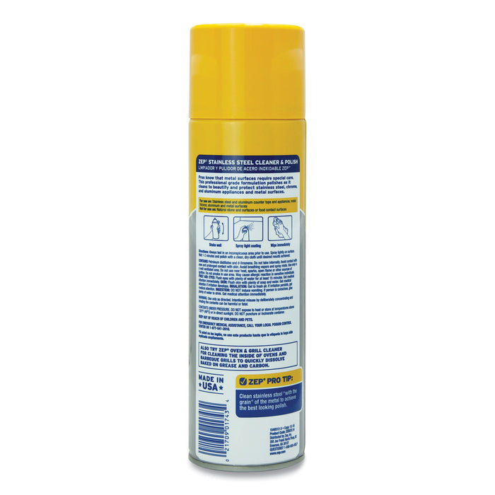 Zep Commercial® Stainless Steel Polish, 14 oz Aerosol Spray