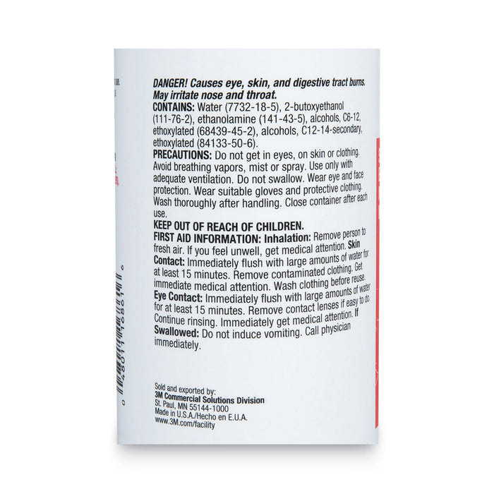 3M™ Sharpshooter Extra Strength No-Rinse Mark Remover, 1 qt Spray Bottle, 12/Carton