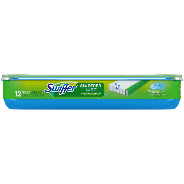 Swiffer® Sweeper Wet Multisurface Mopping Pads, Open Window Fresh Scent, 11 5/8" x 2 3/16", Pack Of 12