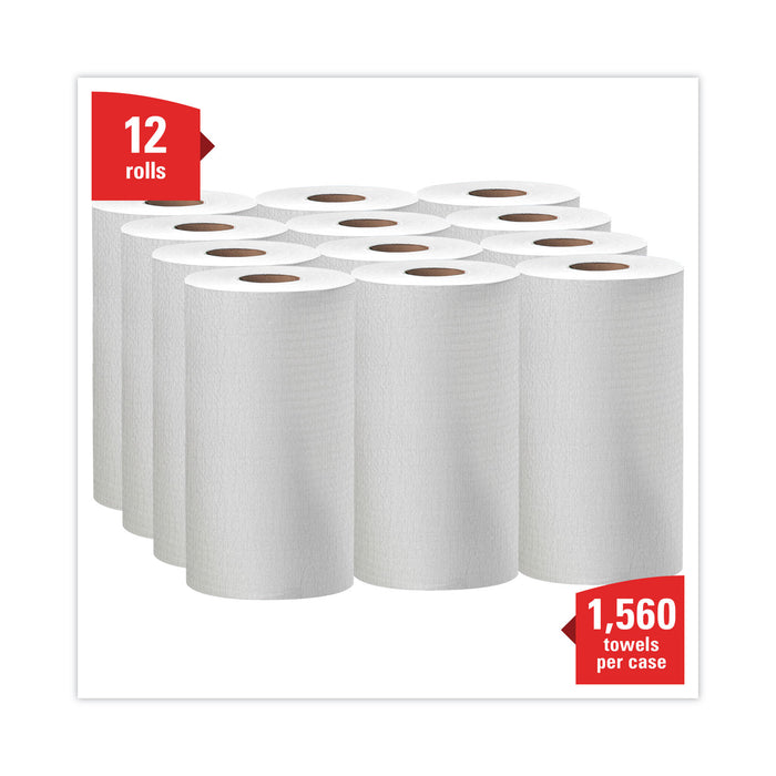 WypAll® X60 Reusable Cloth - 9.8" x 13.4", White, 130/Roll, 12 Rolls/Carton