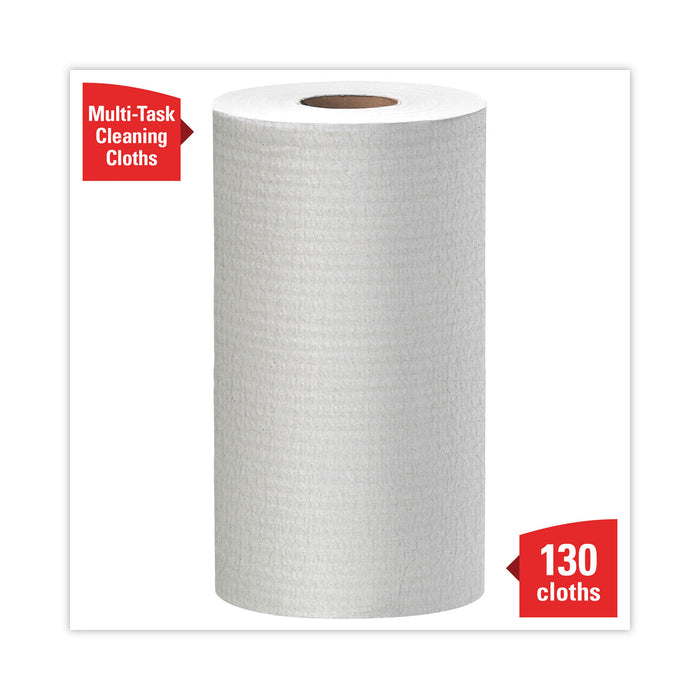 WypAll® X60 Reusable Cloth - 9.8" x 13.4", White, 130/Roll, 12 Rolls/Carton