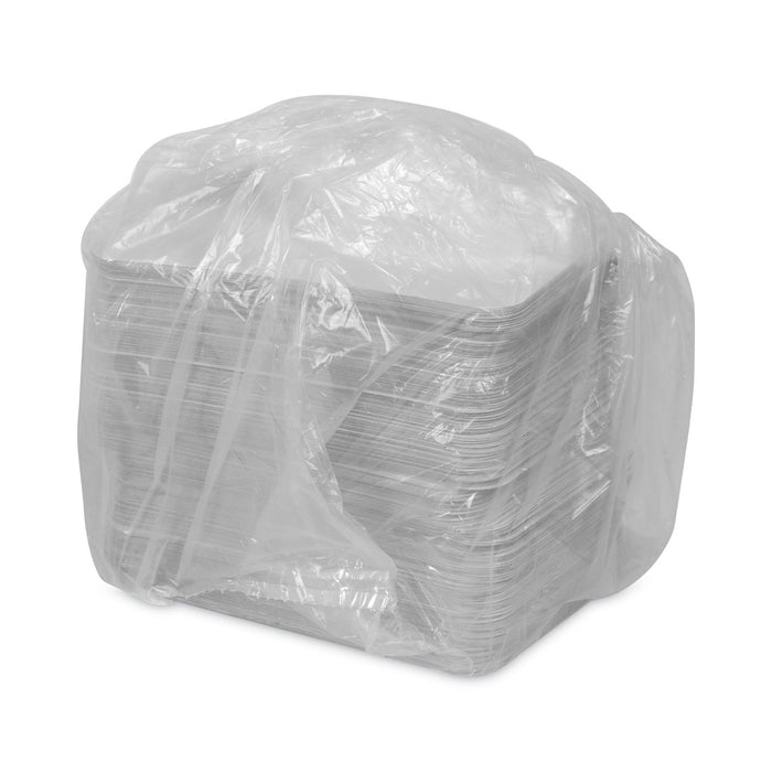 Aluminum Take-Out Container Lid, Loaf Pan Lid, 8.4 x 5.9, White/Aluminum, 400/Carton