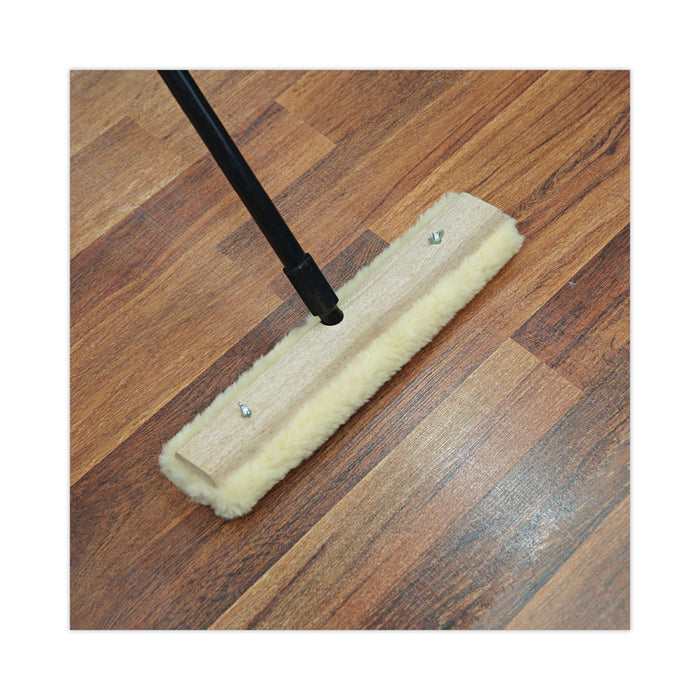 Mop Head, Applicator Refill Pad, Lambswool, 18-Inch, White
