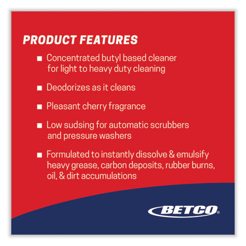 Betco® Chisel Degreaser Concentrate, Citrus Scent, 80 Oz Bottle, Case Of 4