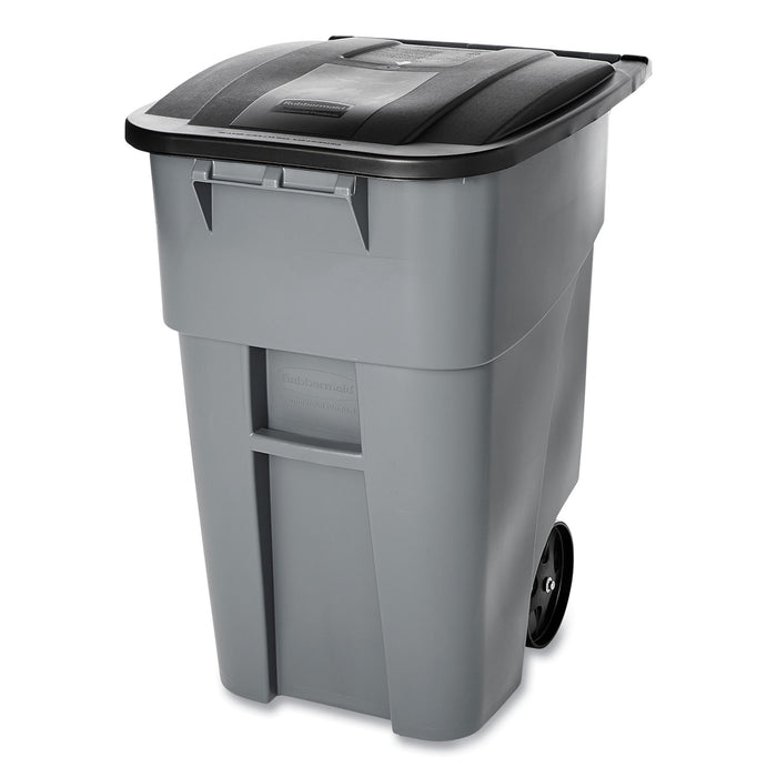 Rubbermaid® Brute® Big Wheel® Container, 50 Gallons, Gray