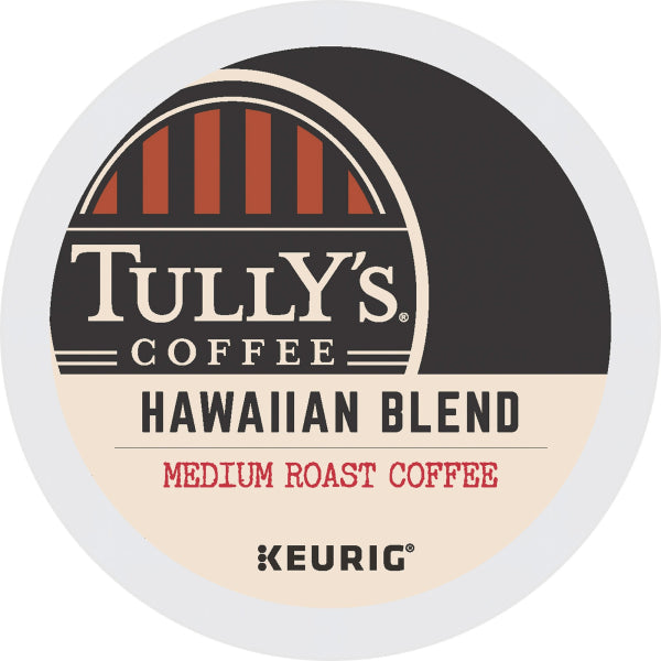Tully's® Coffee Single-Serve Coffee K-Cup® Pods, Hawaiian Blend, Carton Of 24