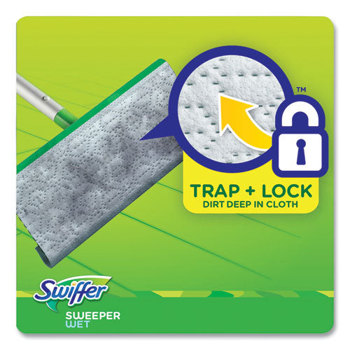 Swiffer® Sweeper TRAP + LOCK Wet Mop Cloth, 8 x 10, White, Lavender Scent, 38/Pack