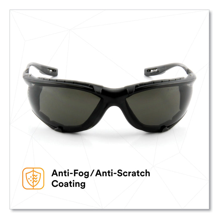 3M™ Virtua CCS Protective Eyewear with Foam Gasket, Black/Gray Plastic Frame, Gray Polycarbonate Lens/EA