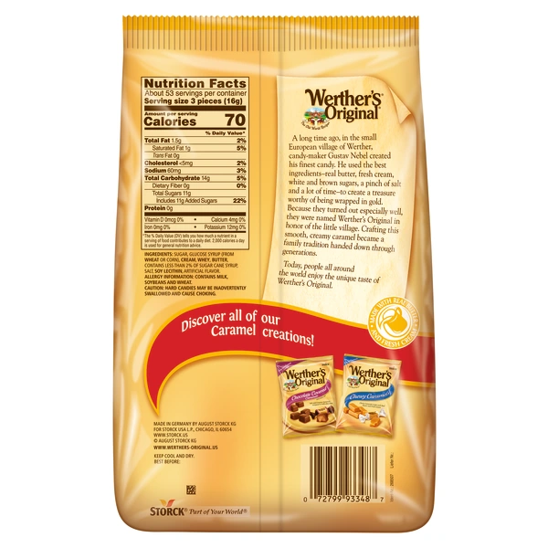 Werther’s Original Caramel Hard Candies, 30 Oz