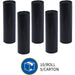GJO01535 Heavy Duty Low-Density Puncture Resistant Can Liner, 60 Gallon Capacity, 56" Length X 39" Width X 1.50 Mil Thickness, Black (Box of 50)