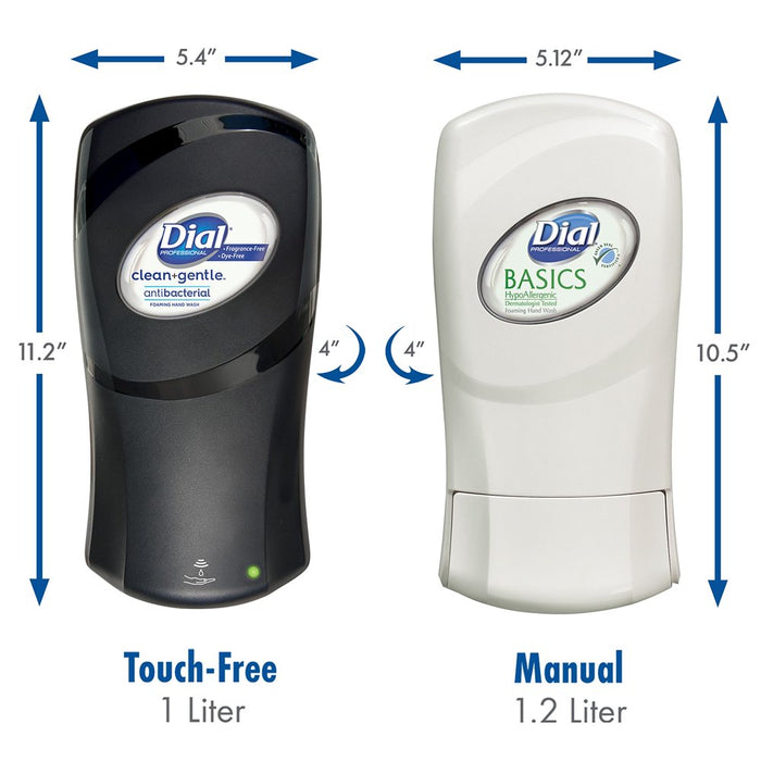 Dial, DIA16619, FIT Manual Foam Soap Dispenser, 1 Each, Slate, 1.27 Quart