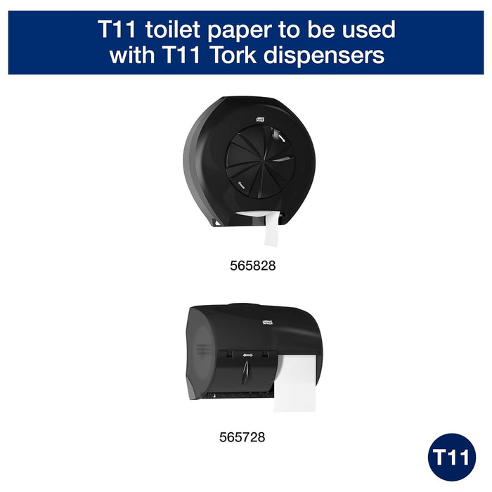 Tork 112990 Universal Bath Tissue Roll with Opticore, 1-Ply, 3.75" Width X 4.0" Length, White (Case of 36 Rolls, 1755 Sheets per Roll, 63,180 Sheets per Case)