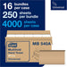 Tork Multifold Hand Towel White H2, Universal, 100% Recycled Fibers, 16 X 250 Towels, MB540A