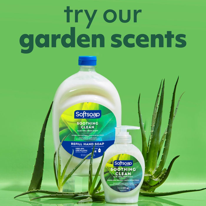Softsoap Soothing Clean Liquid Hand Soap, Aloe Vera Scented Liquid Hand Soap, 7.5 Oz