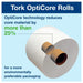 Tork 112990 Universal Bath Tissue Roll with Opticore, 1-Ply, 3.75" Width X 4.0" Length, White (Case of 36 Rolls, 1755 Sheets per Roll, 63,180 Sheets per Case)