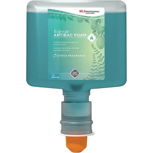 Antibacterial Foam Hand Soap for Touchfree Ultra Dispensers 40.6 Fl Oz (1200 Ml) - Bacteria Remover - Hand - Green - Non-Drying - 3 / Carton