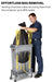 Slim Jim Plastic Rectangular Trash/Garbage Can with Venting Channels, 23 Gallon, Brown (1956187)