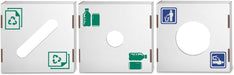 Bankers Box Corrugated Cardboard Trash and Recycling Container Lids, Bottles Icon, 10 Each (7320401)