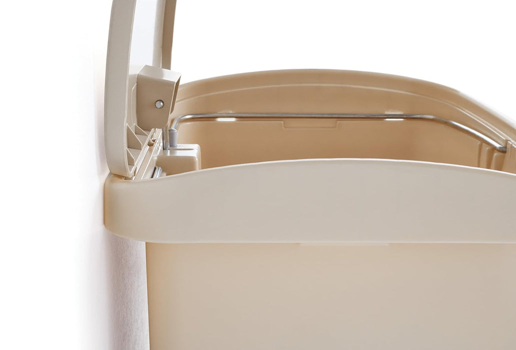 -1883460 Streamline Slim Step-On Plastic Trash Garbage Can, 18 Gallon, Beige