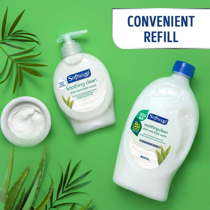 - US05264A  Liquid Hand Soap Refill, Soothing Aloe Vera, 50 Ounce Bottle, Bathroom Soap, Bulk Soap, Moisturizing Hand Soap, Premium Scented Hand Soap (Pack of 6) Packaging May Vary