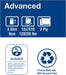 Tork Mini Jumbo Toilet Paper Roll White T2, Advanced, 2-Ply, 12 X 751', 12024402