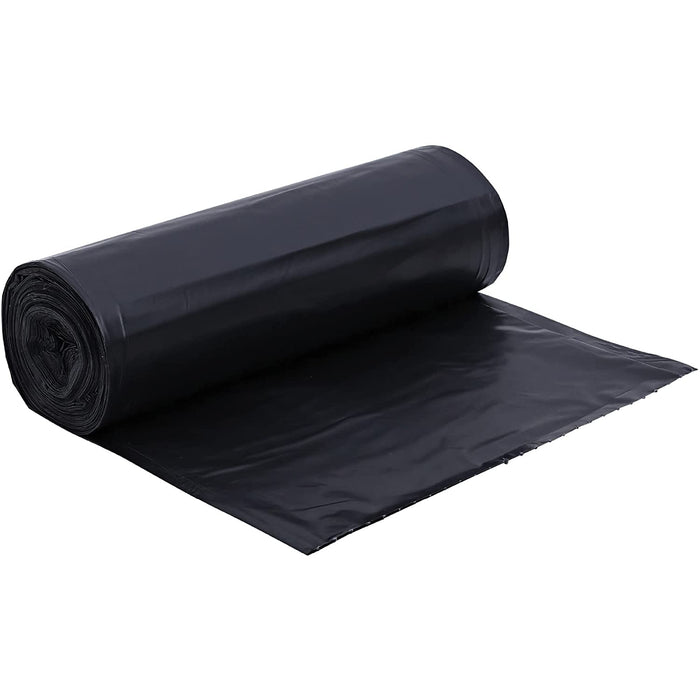 GJO01535 Heavy Duty Low-Density Puncture Resistant Can Liner, 60 Gallon Capacity, 56" Length X 39" Width X 1.50 Mil Thickness, Black (Box of 50)