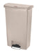 -1883460 Streamline Slim Step-On Plastic Trash Garbage Can, 18 Gallon, Beige